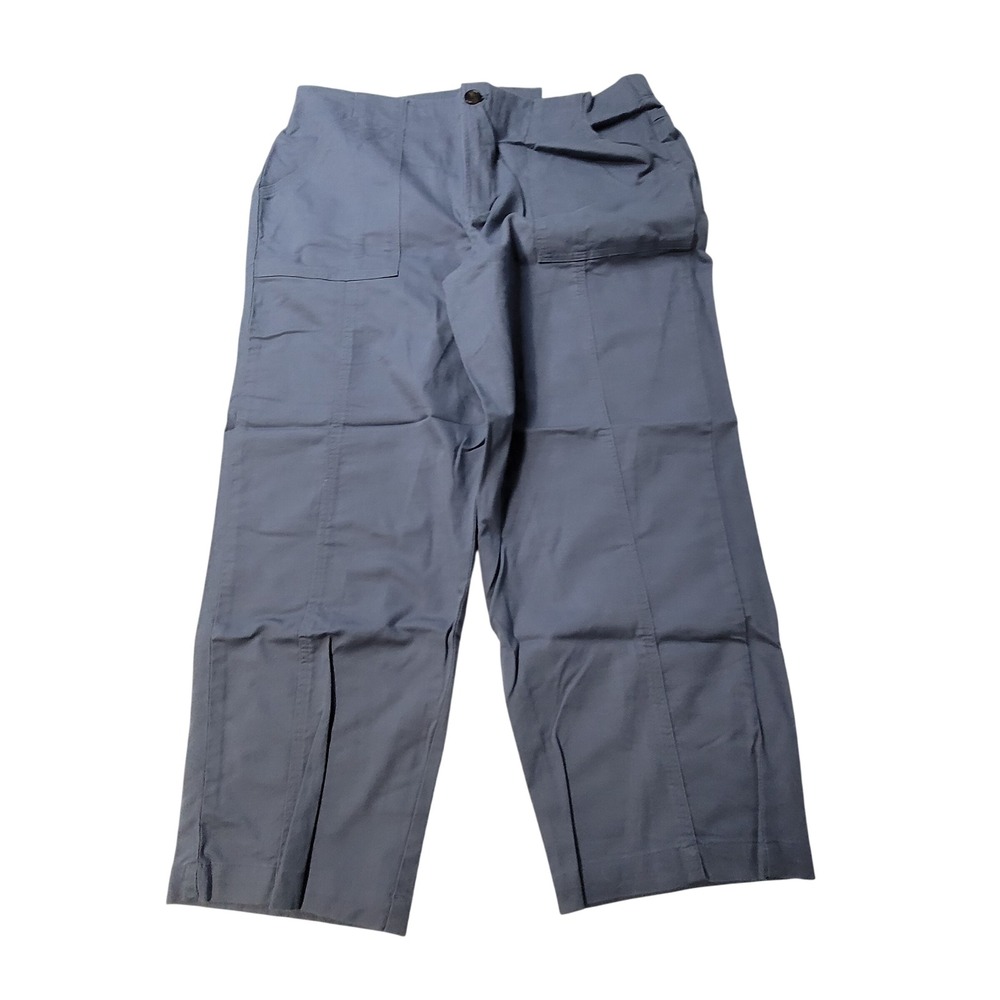 CJ‎ Banks Christopher Banks Women Petite Grey Straight Leg Pants Size 12